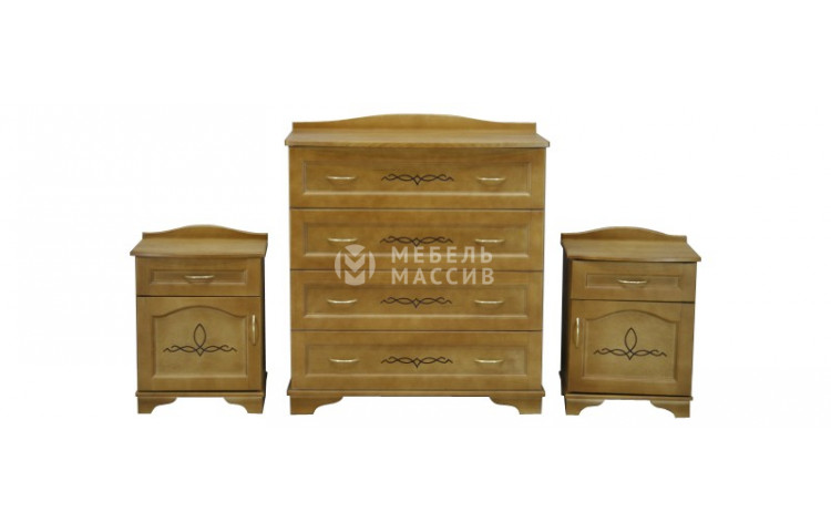 Комод, 2 тумбочки Соната